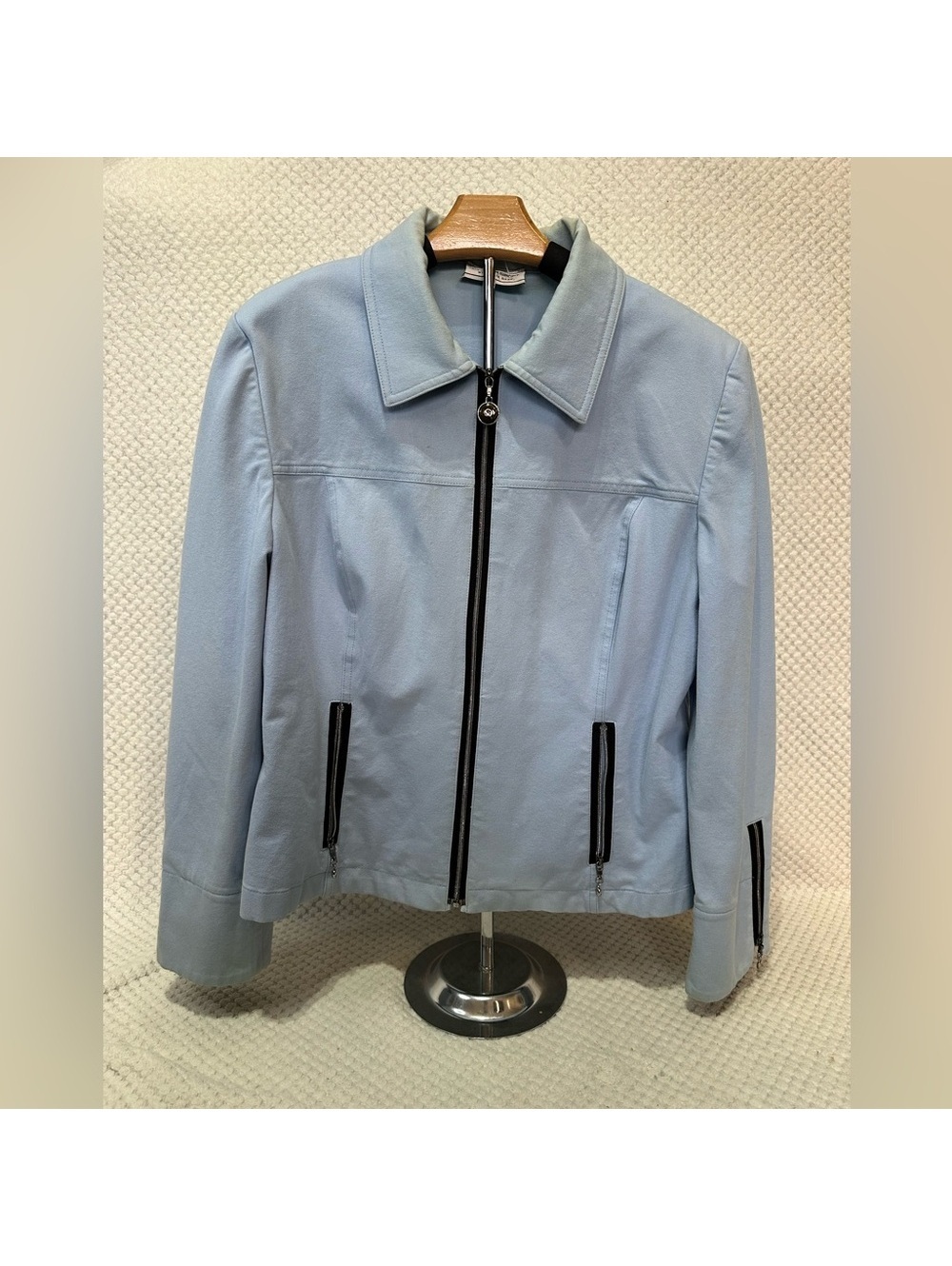St John blue motorcycle jacket